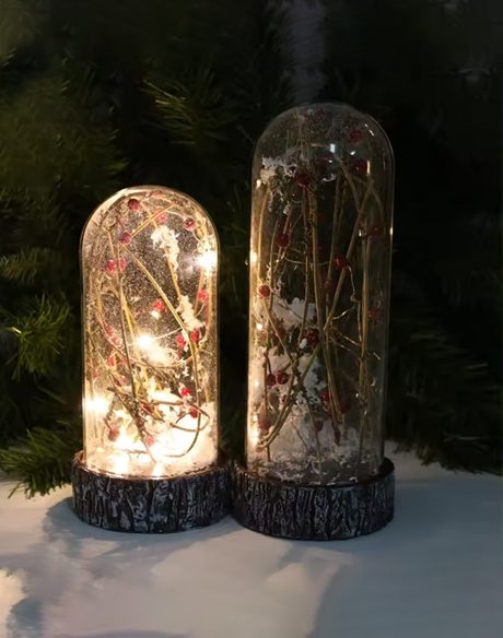 LED light glass ornaments