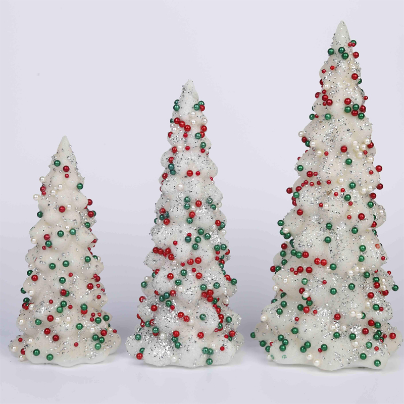 Mini painted glass Christmas tree