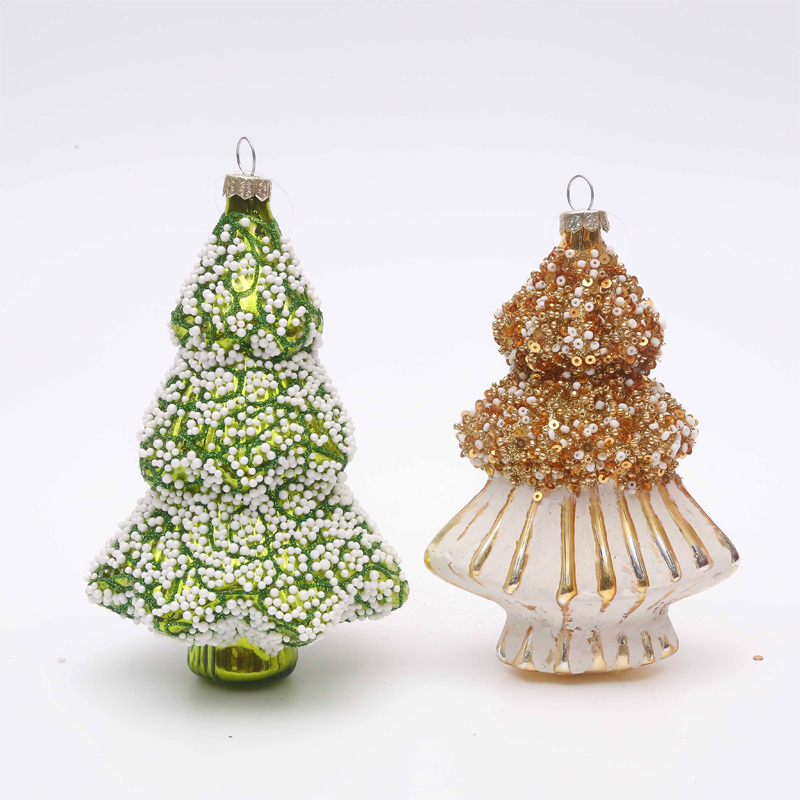 Christmas glass tree ornaments